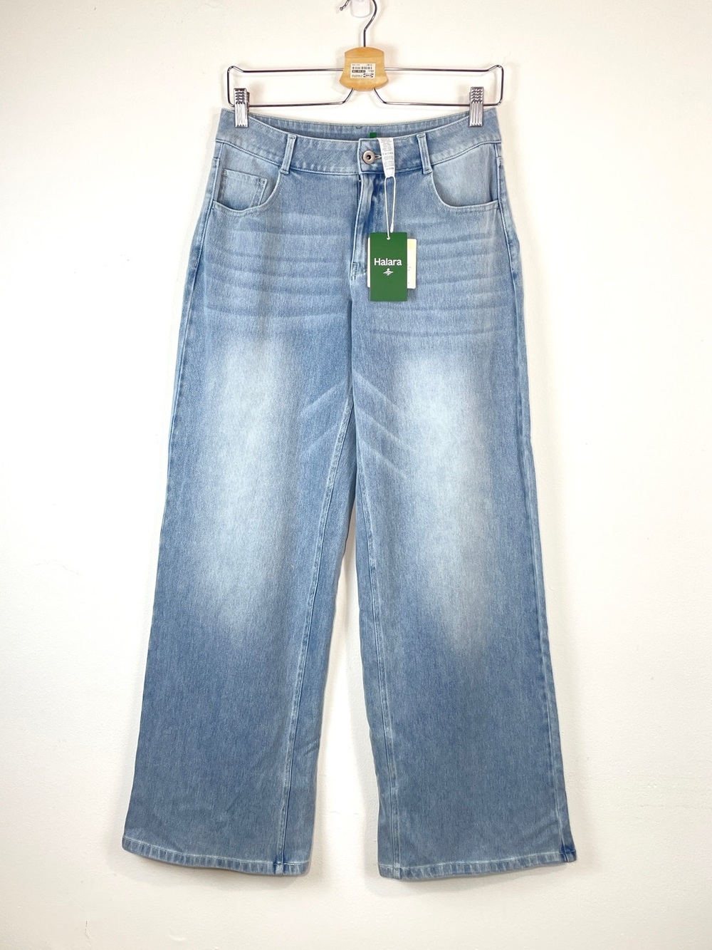 Halara Flex Denim Four-Way Stretch Wide Leg Women’s Jeans Sz M 8/10 Tall